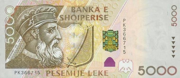 Албанская валюта лек. История создания, дизайн монет и банкнот