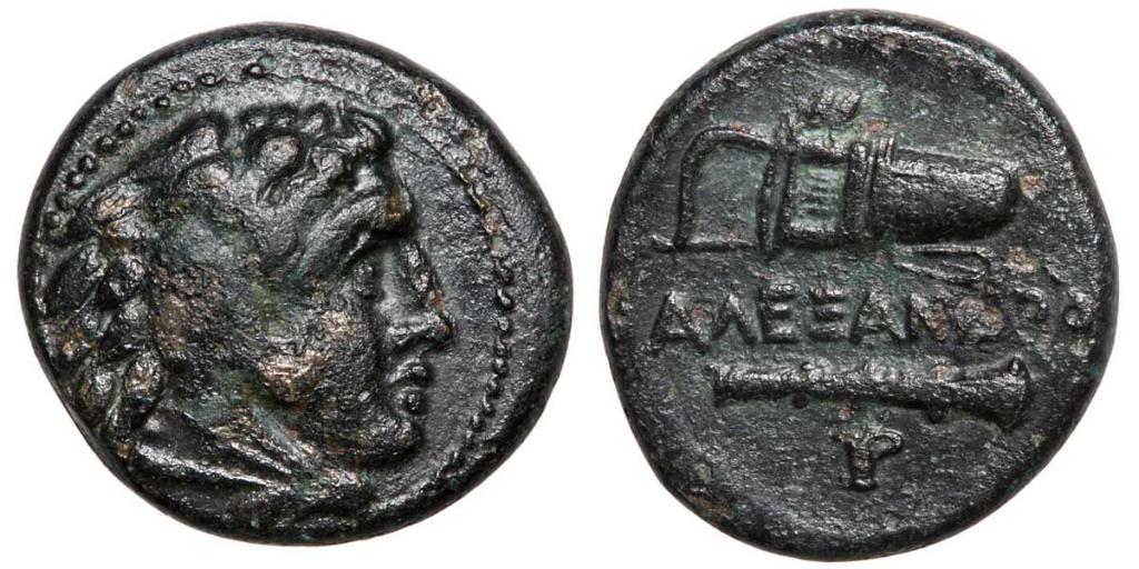 медная монета Александра Македонского