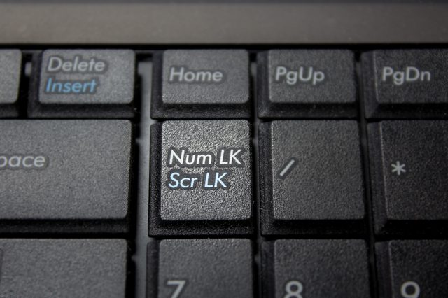 клавиша numlock на ноутбуке