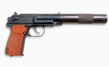пистолет Макарова с глушителем