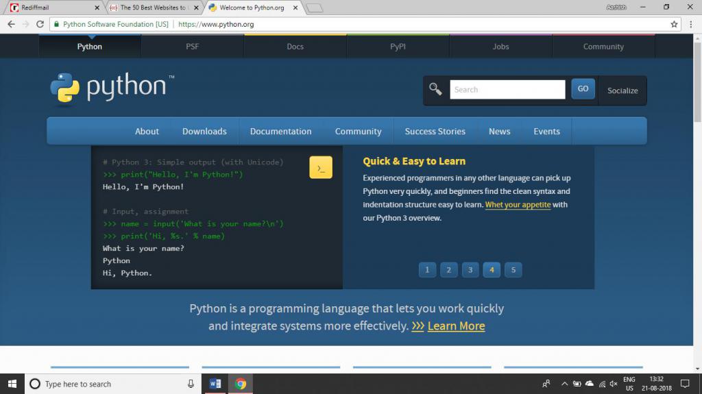 основы алгоритмизации и программирования на языке python