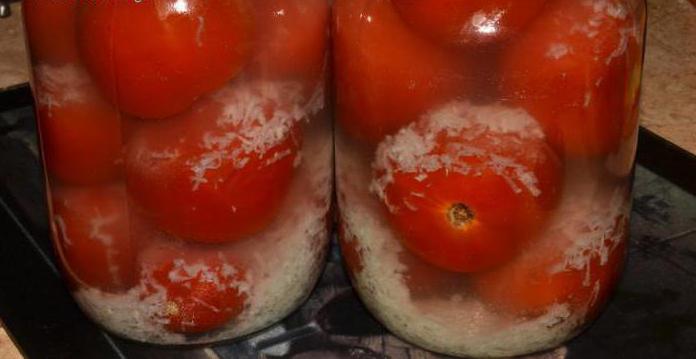 заготовки из помидор рецепты томатов в снегу