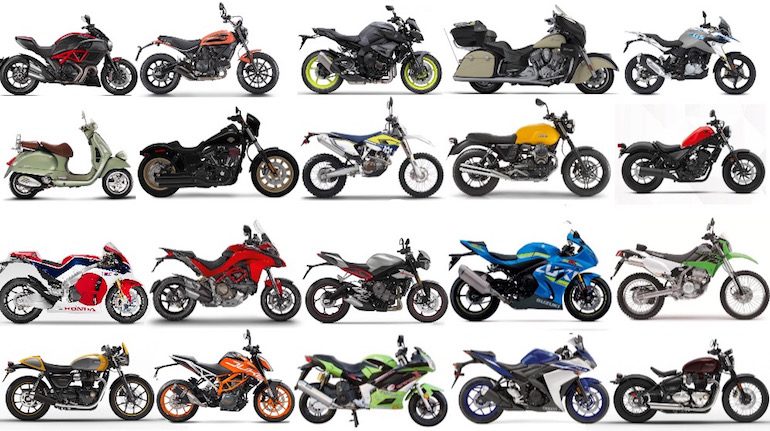 Все виды мотоциклов