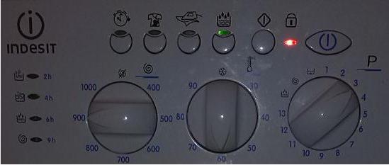 индезит стиральная машина мигает индикатор замка