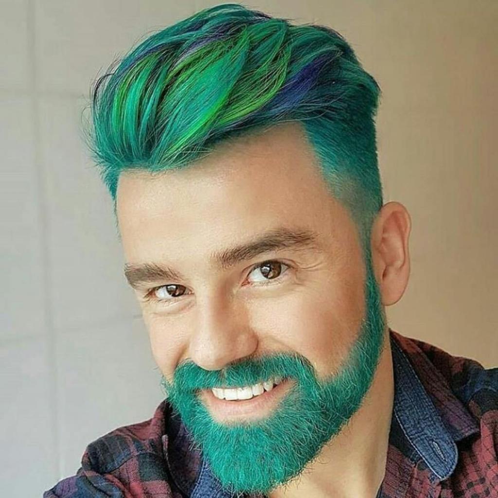 Покраска бороды: выбор цвета, техника исполнения, фото
