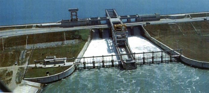 Дамба краснодарского водохранилища
