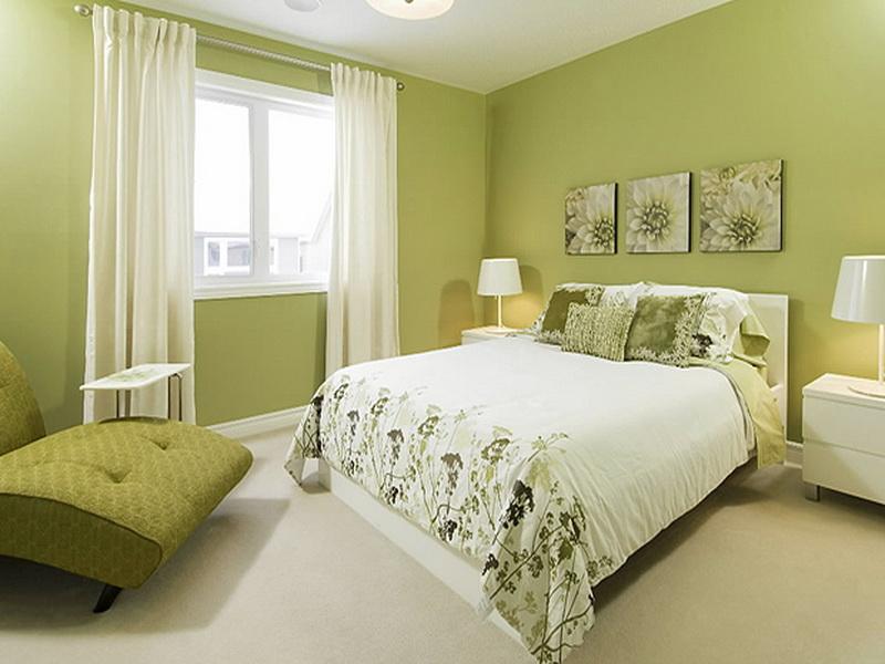 спальни в зеленом цвете фото