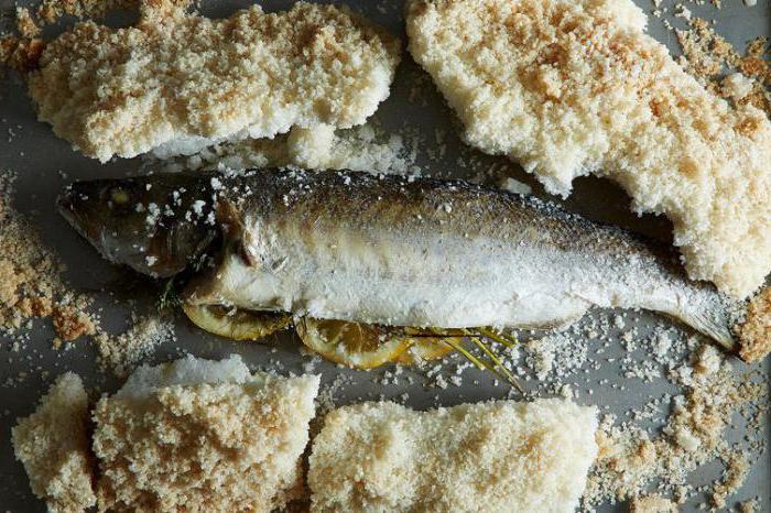 как приготовить рыбу в соли в духовке