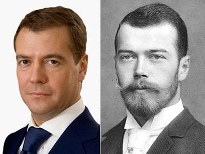 сходство Медведева и Николая 2