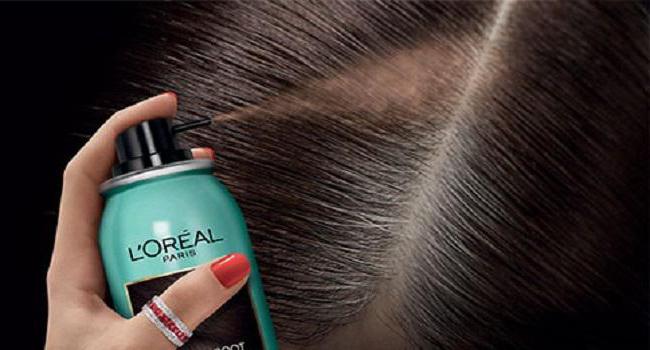 Спрей для закрашивания корней волос "Лореаль": обзор, палитра, состав и отзывы