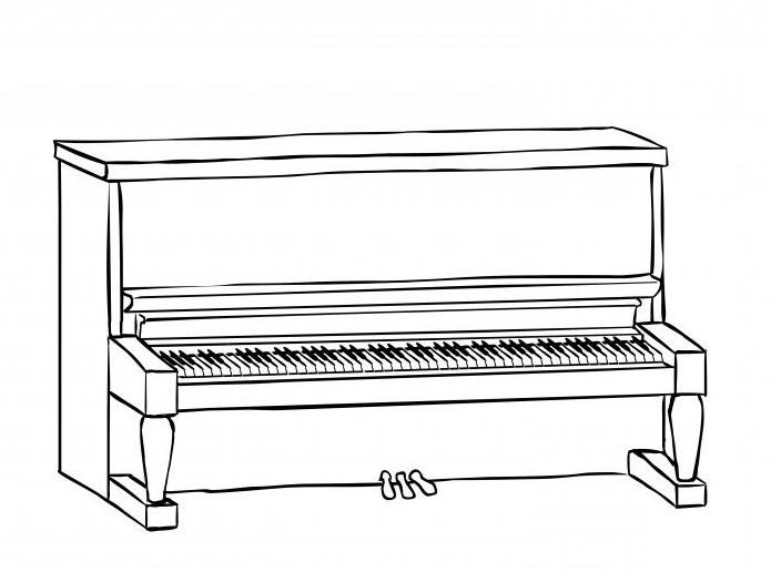 как нарисовать пианино карандашом поэтапно 