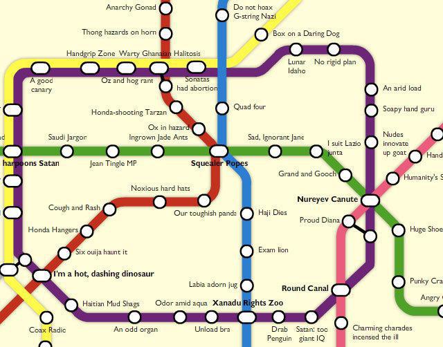 Схема метро Шанхая на русском языке