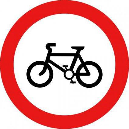 Дорожный знак движение на велосипедах запрещено