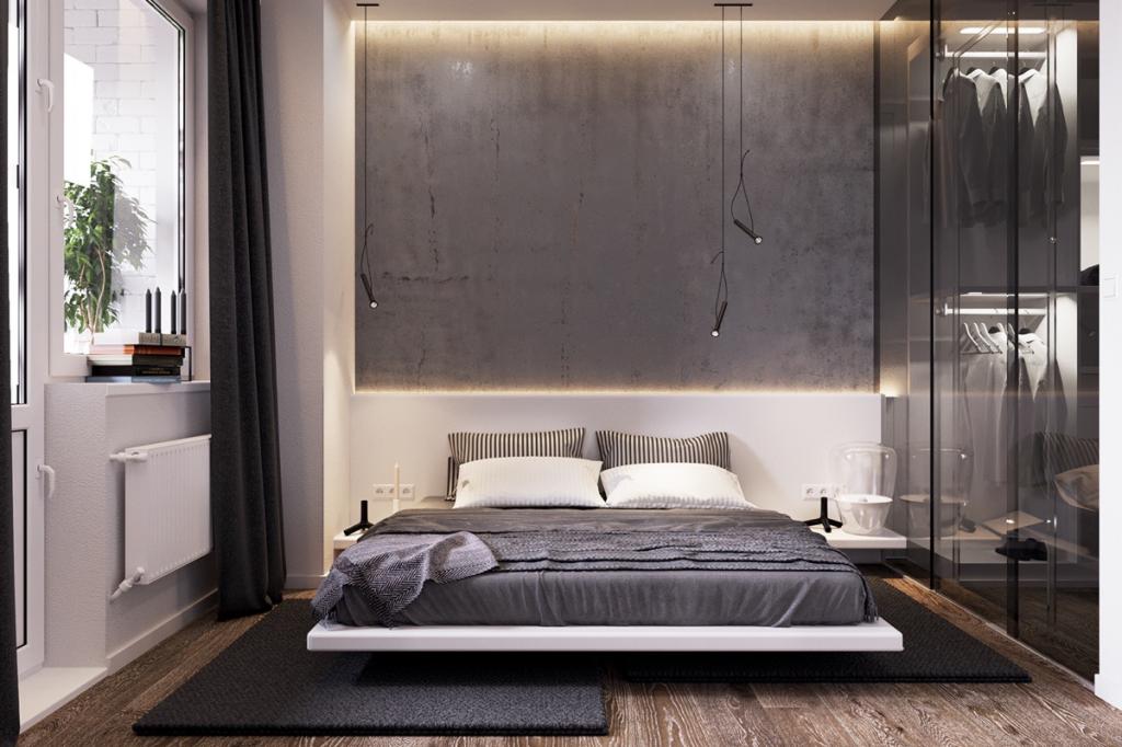 Дизайн мужской спальни 12 кв м