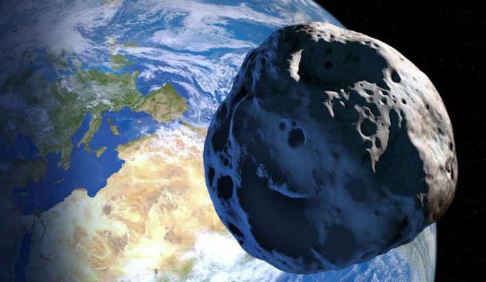 падение астероида на землю