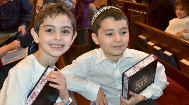 еврейские дети в синагоге