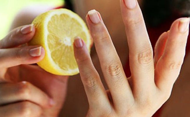 Лимон полезен для ногтей