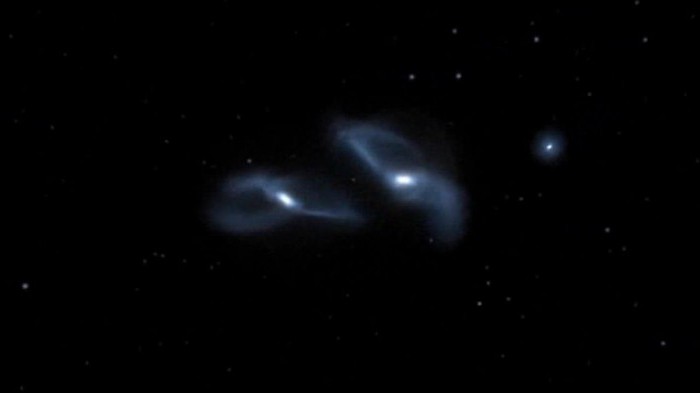 Андромеда галактика столкновение