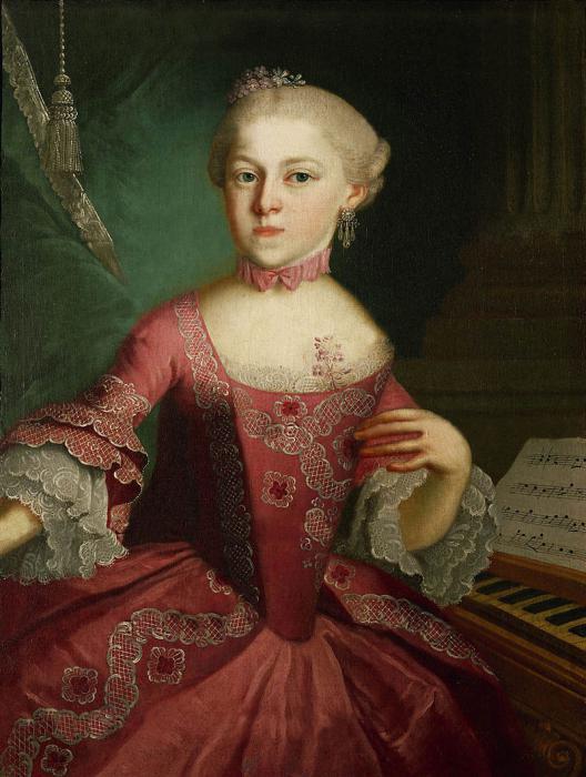 мария анна моцарт
