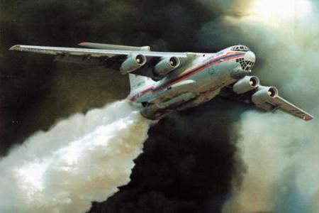Пожарный самолет ИЛ-76