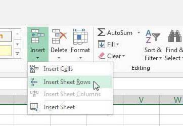 как добавлять строку в excel