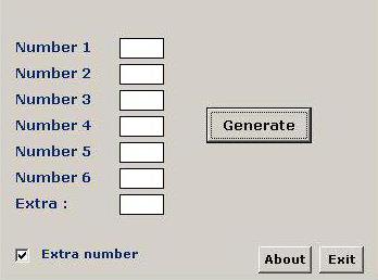 генератор чисел для лотереи