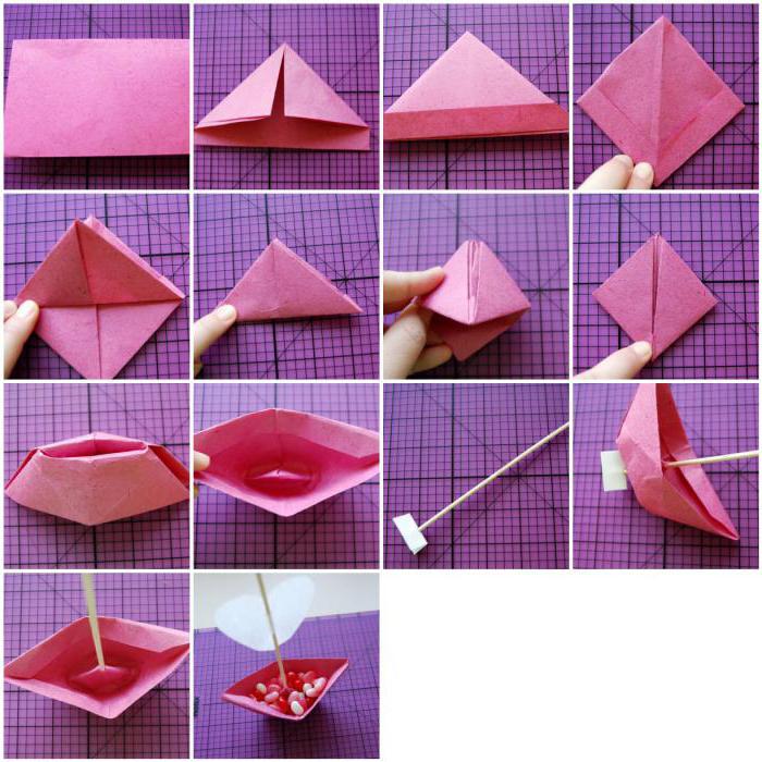оригами из бумаги на день святого валентина