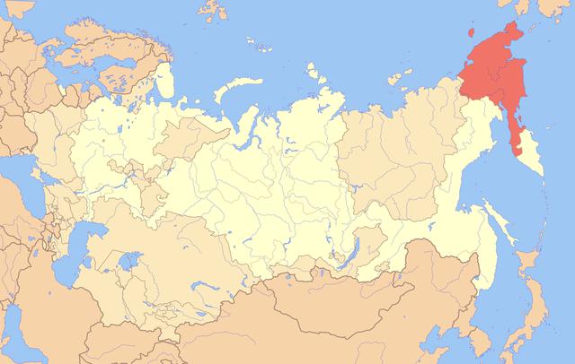 Чукотка на карте России