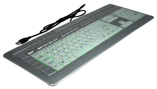 бесшумная клавиатура с подсветкой 