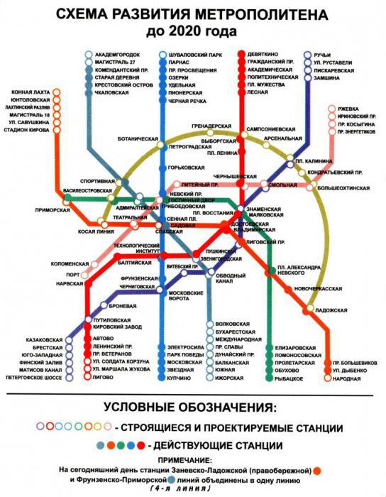 метро спб план развития