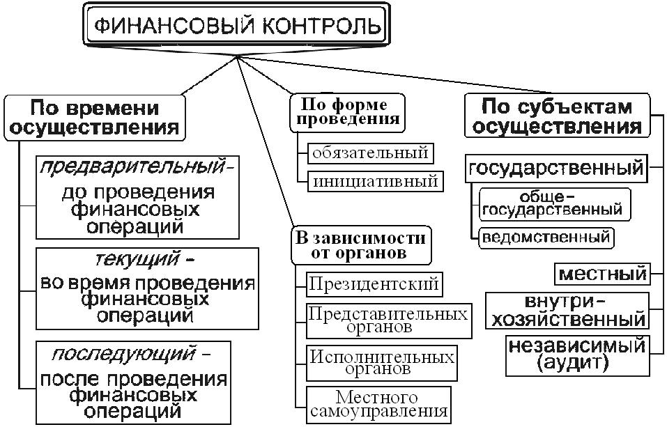 формы финансового контроля