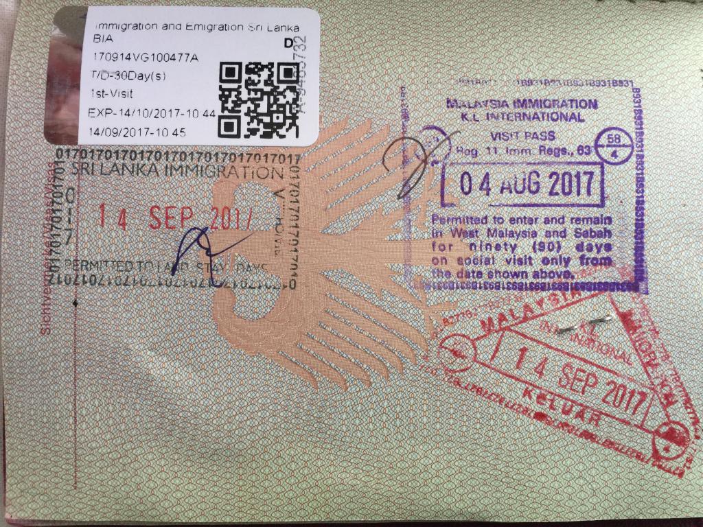 Шри-Ланка электронная виза