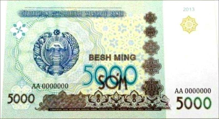 рубль в узбекских сумах