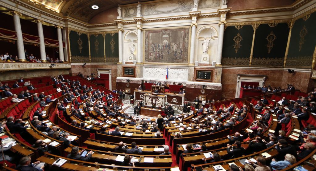 заседание французского парламента