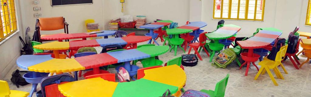 Зона для занятий в детском саду