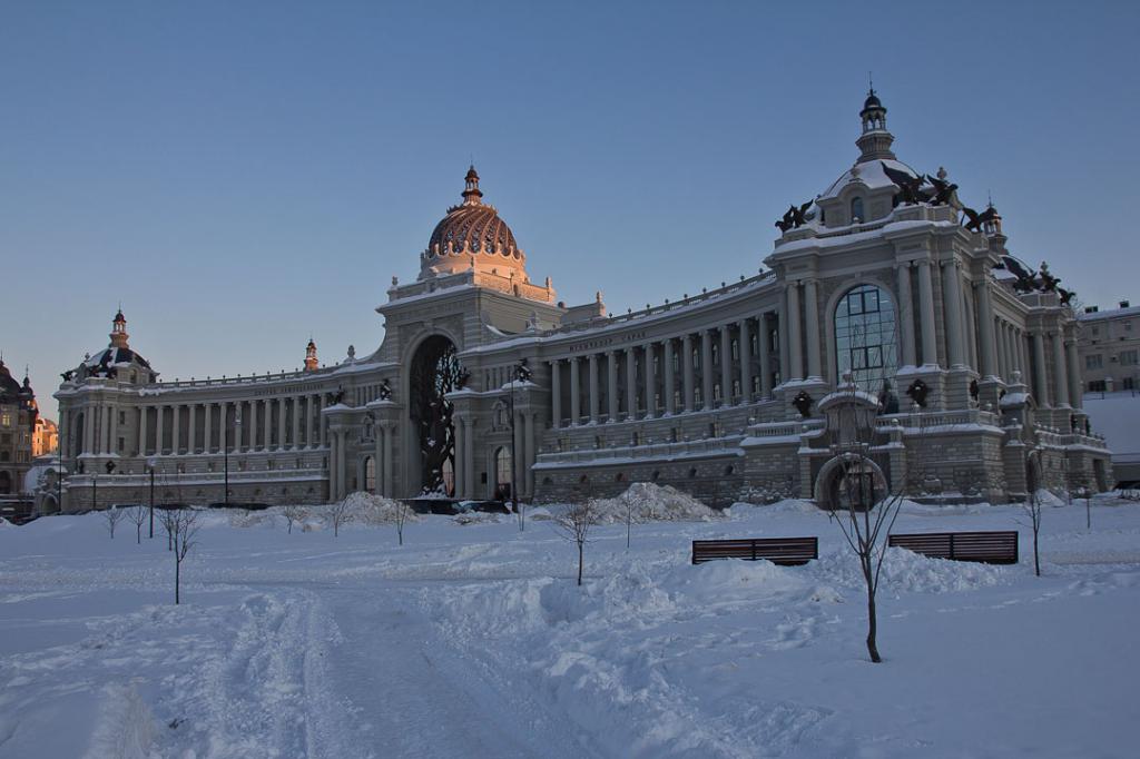 зима в Казани