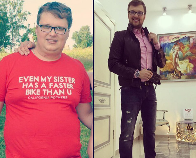 Егор Халявин до и после похудения