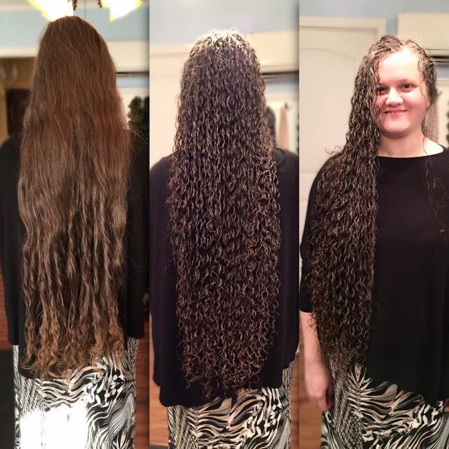 Легкая химия на длинные волосы: виды и способы завивки, эффект, сколько будет держаться, фото