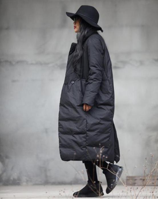 синтепоновое пальто с мехом