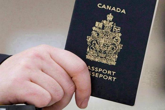 канадский паспорт в ультрафиолете