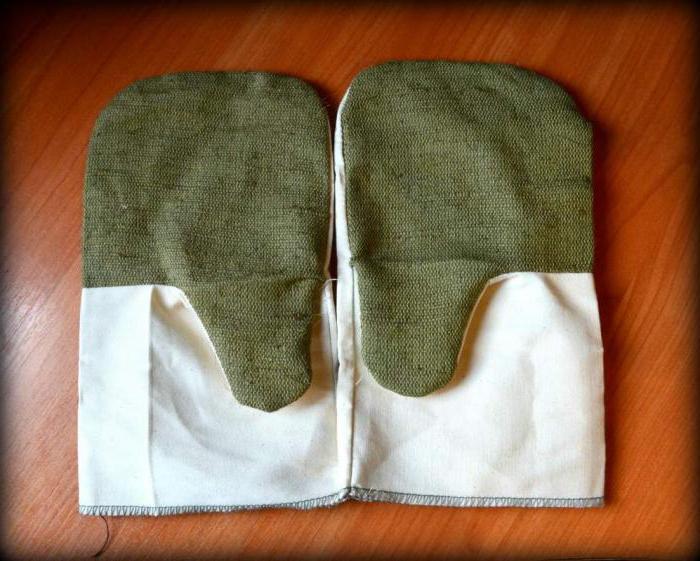 комбинированные рукавицы фото