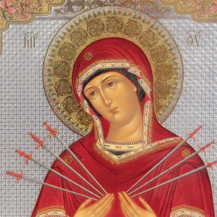 Икона Пресвятой Девы Марии "Семистрельная"