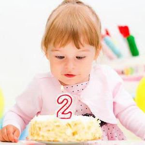 торт девочке на 2 годика 
