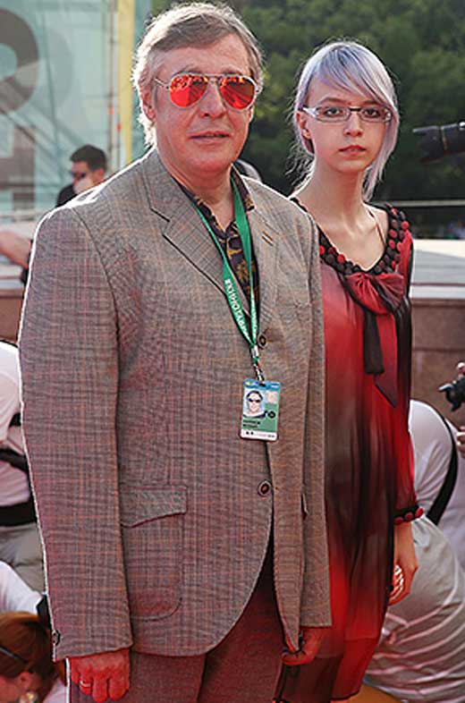 Михаил Ефремов с дочкой