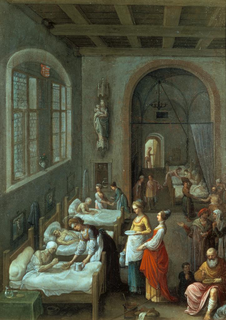 Елизавета часто посещала госпитали