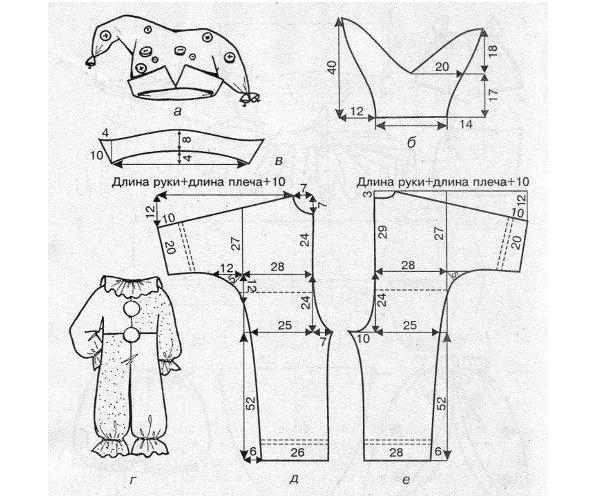 выкройка комбинезона