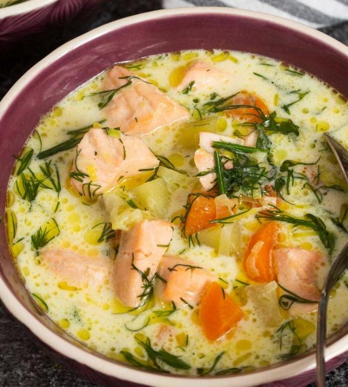 Суп из форели со сливками по-фински: ингредиенты, рецепт приготовления