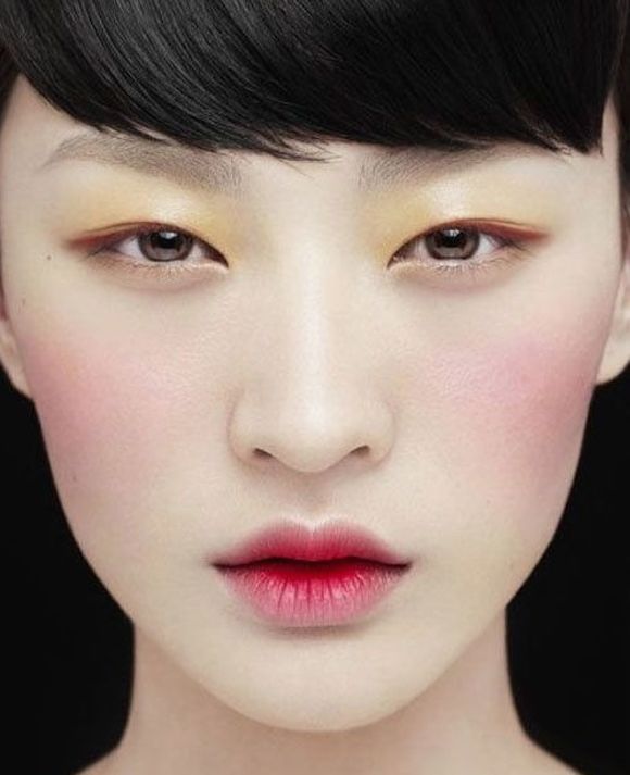 японский макияж глаз