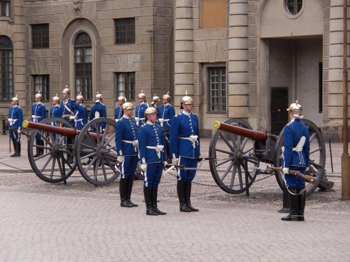 Стокгольм королевский дворец смена караула