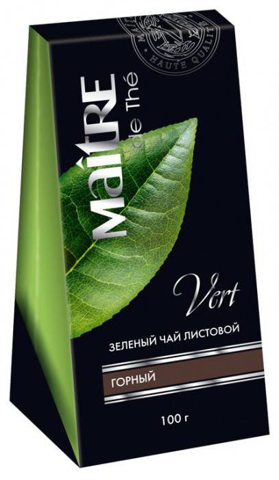 Чай зеленый листовой Maitre